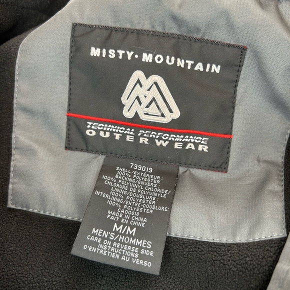 Men's Grey Waterproof Misty Mountain Technical Performance Outerwear Jacket - Picture 13 of 14